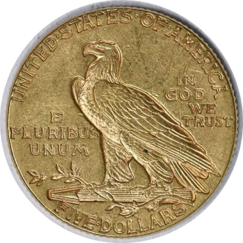 1912 P $5 Arany Indiai Igazolatlan AU