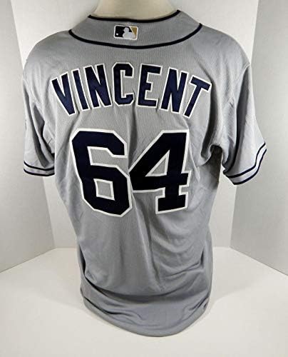 San Diego Padres Nick Vincent 64 Játék Kiadott Szürke Jersey - Játék Használt MLB Mezek