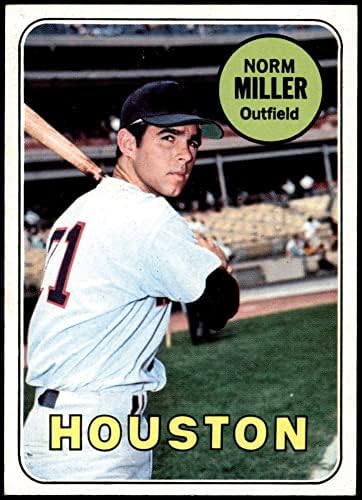 1969 Topps 76 Norm Miller Houston Astros (Baseball Kártya) NM+ Astros