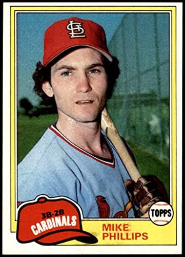 1981 Topps 113 Mike Phillips St. Louis Cardinals (Baseball Kártya) NM Bíborosok