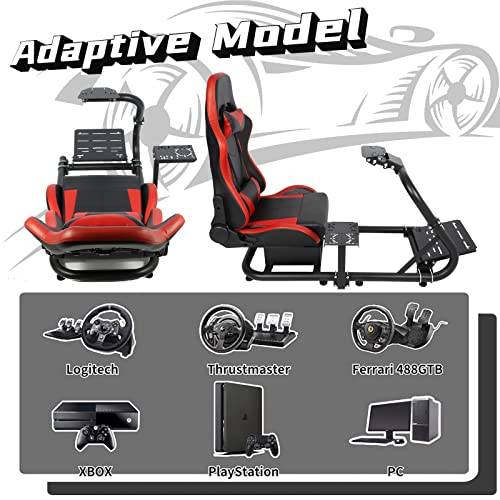 Dardoo verseny szimulátor vezetés játék ülés piros, állítható, keret, valamint ülés alkalmas Logitech