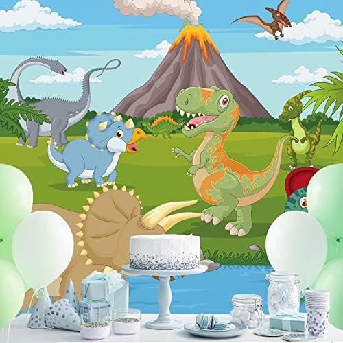 Imirell Rajzfilm Dinoszaurusz Hátteret 7Wx5H Láb a Fiúk a Gyerekek Aranyos Dino Állatok Vadon élő állatok
