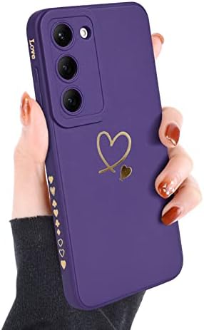 Newseego Samsung Galaxy S23 Plusz Esetben Lányok, Nők, Aranyos Szerelmes Szív Minta Telefon Esetében Rugalmas