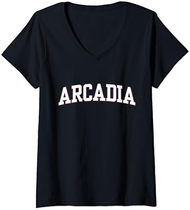 Női Arcadia Egyetem 02 V-Nyakú Póló