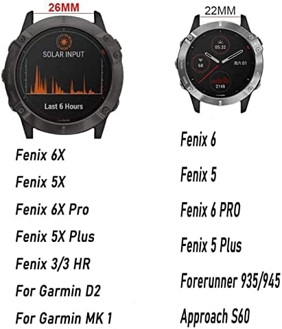 DAIKMZ Sport Szilikon Watchband A Garmin Fenix 7X 6X 7 6 Pro 5X 5Plus S60 935 gyorskioldó 22 26mm Csuklópántot