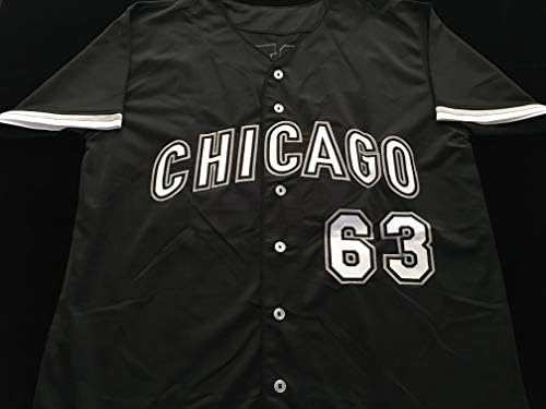 Matt Foster Aláírt Dedikált Fehér Rawlings Baseball, Fekete Jersey XL - Beckett COA - Chicago White Sox