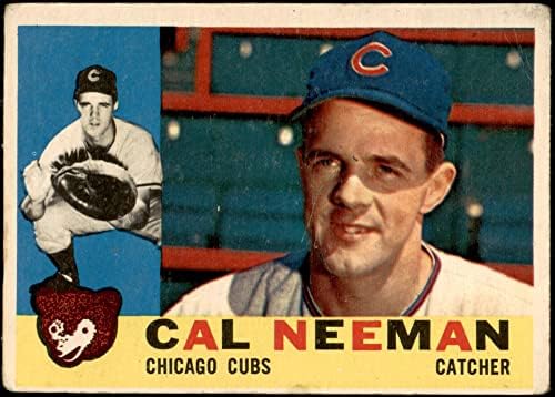1960 Topps 337 Cal Neeman Chicago Cubs (Baseball Kártya) SZEGÉNY Kölykök