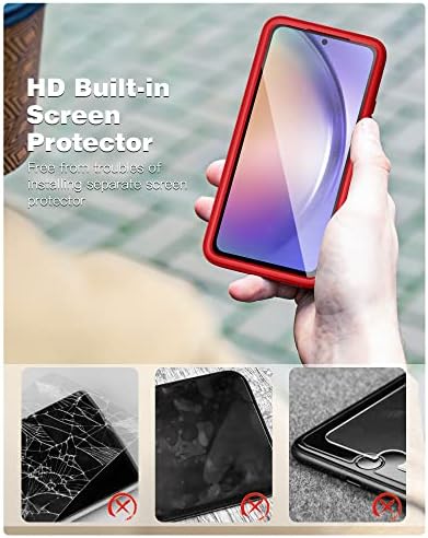 FNTCASE Samsung Galaxy A54 5g-Ügy: Ütésálló Védő Szilikon Telefon Esetekben - Slim Teljes Védelmet mobiltelefon