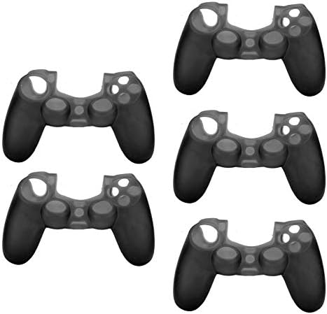 Mxzzand Védő burkolata, Szilikon, Lágy Textúra a PS4 Játék Gép(Fekete)