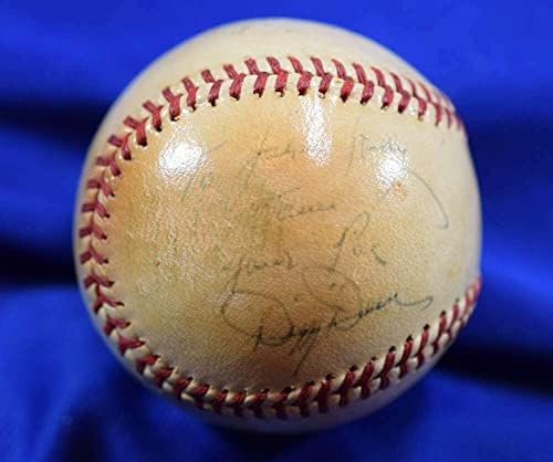 Dizzy Dean PSA DNS-Coa Autogramot Kézzel Aláírt Klasszikus Baseball - Dedikált Baseball