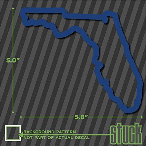 Floridai Állami Vázlat Pálya Térkép - 5.8 x 5 - Vinyl Matrica, Lökhárító, autó Ablak, FL