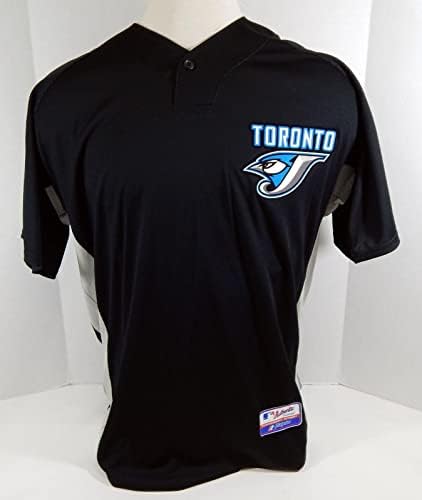 2008-10 Toronto Blue Jays Üres Játék Kibocsátott Fekete Jersey Szemrebbenés Prac ST 48 134 - Játék Használt