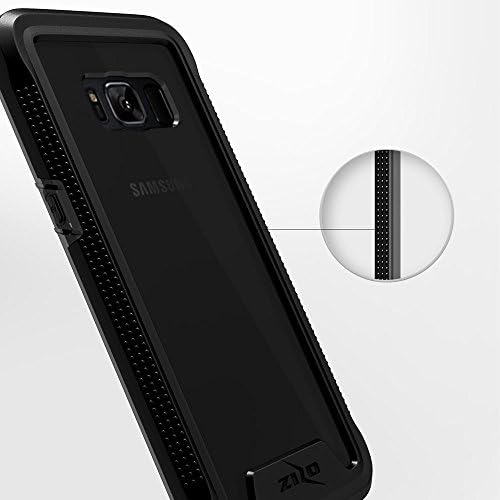 Zizo ION Series Samsung Galaxy S8 Esetben Katonai szintű Csepp Tesztelve Edzett Üveg kijelző Védő fólia,