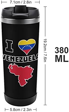 Imádom Venezuela Utazási Bögre Szigetelt Rozsdamentes Acél Kávé, Pohár Csésze Dupla Fal, vizes Üveg Beltéri